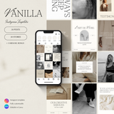Vanilla Instagram Canva Templates