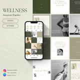 Wellness Instagram Canva Templates