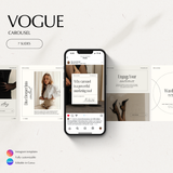 Vogue Carousel Instagram Canva Templates