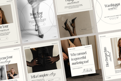 Vogue Carousel Instagram Templates Editable in Canva