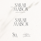 Sarah Maison Logo Canva Template