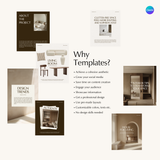 Interior Instagram Canva Templates Pack