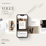 Vogue Carousel Instagram Canva Templates